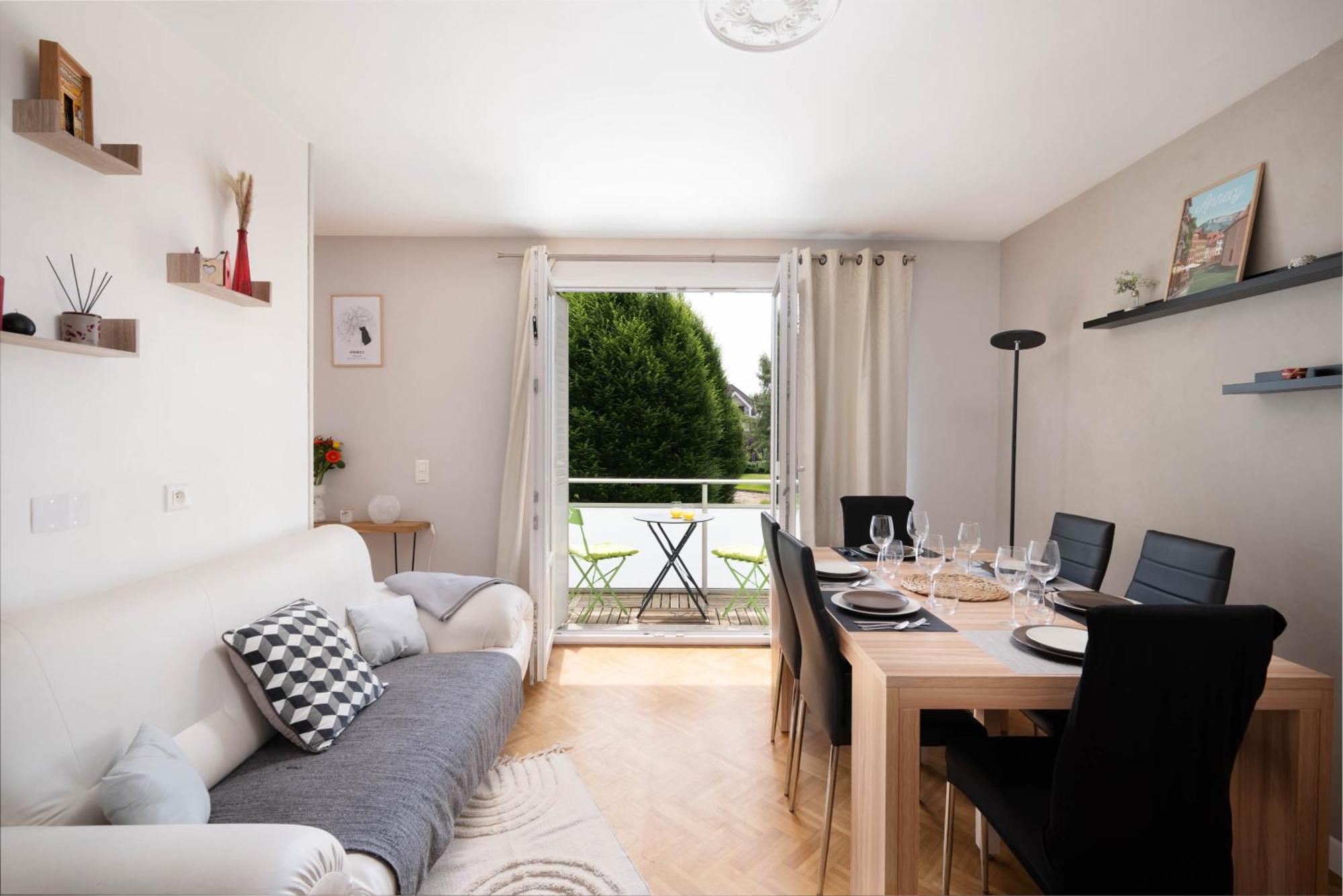 Appartement Cosy 6 Pers Pres Du Lac Avec Garage อานซี ภายนอก รูปภาพ